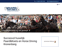 Tablet Screenshot of paardenkoets.nl